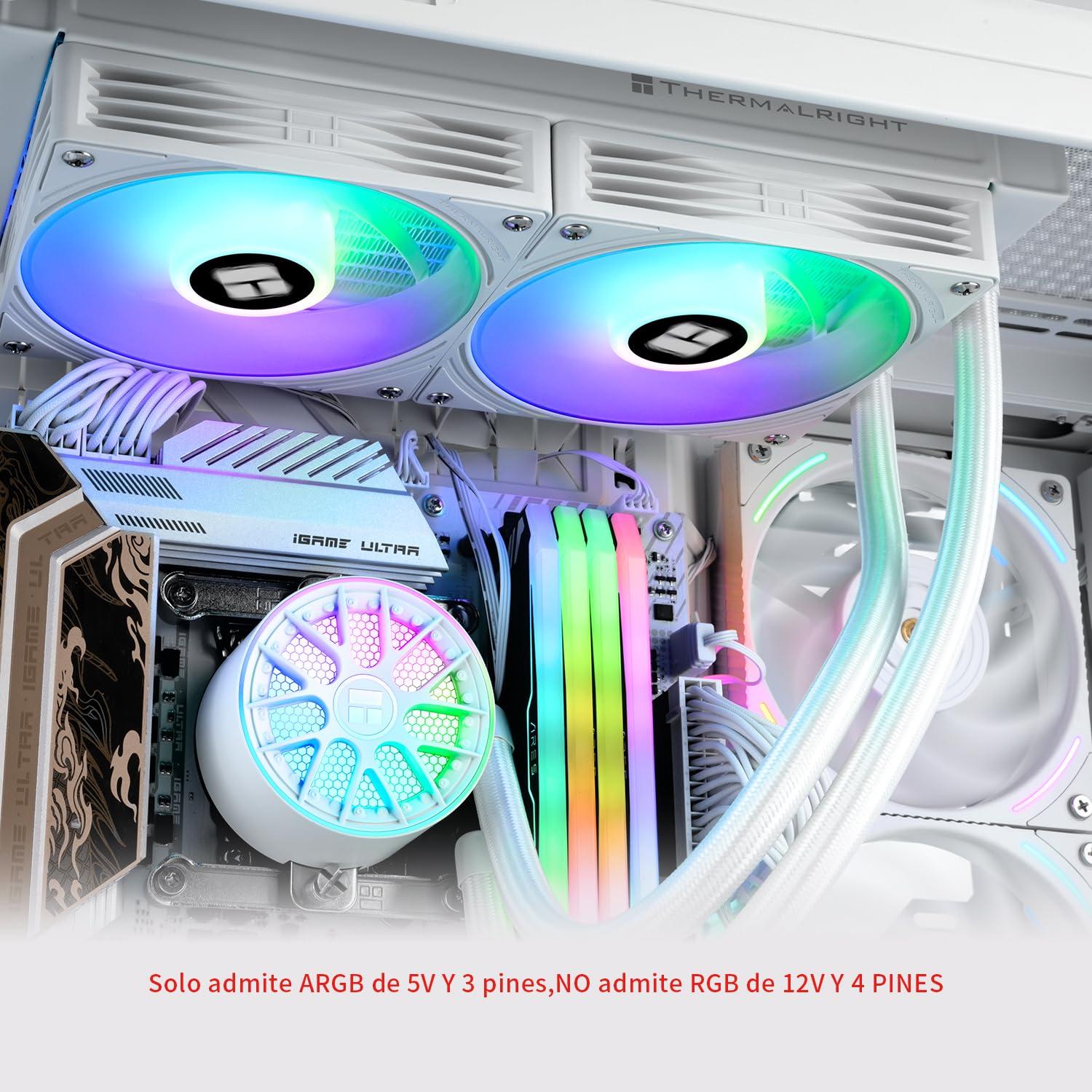 Enfriador Líquido AIO Thermalright Aqua Elite 240 V6 ARGB Blanco