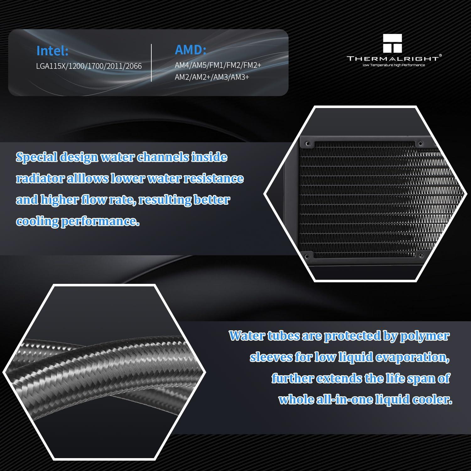 Enfriador de Agua Thermalright Aqua Elite 240 ARGB para CPU