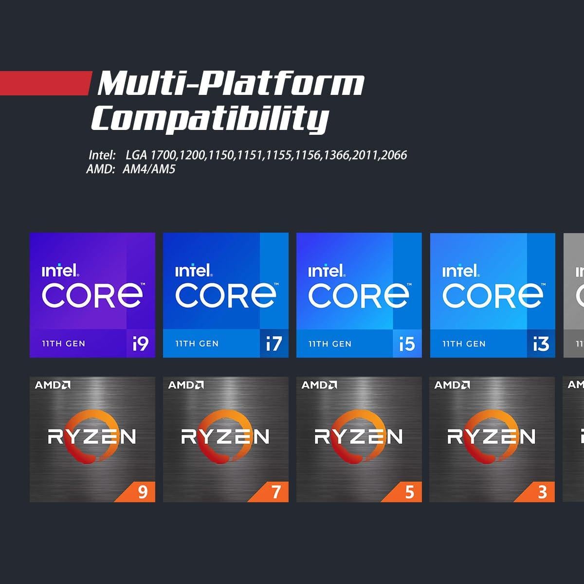 Enfriador Líquido RUIX NC240 ARGB 240mm para CPU - Negro