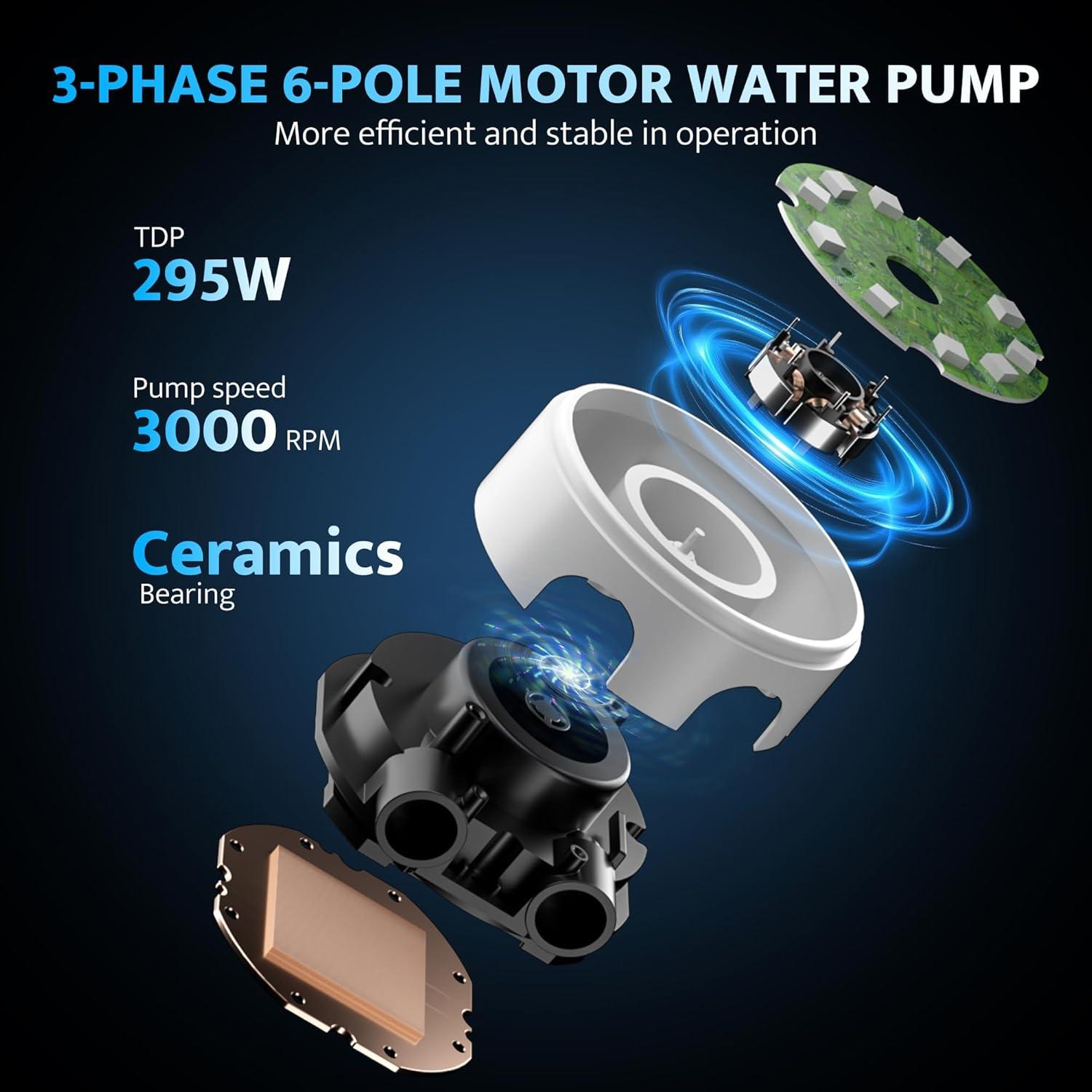 Enfriador de CPU Líquido darkFlash DG240 AIO 240mm Blanco