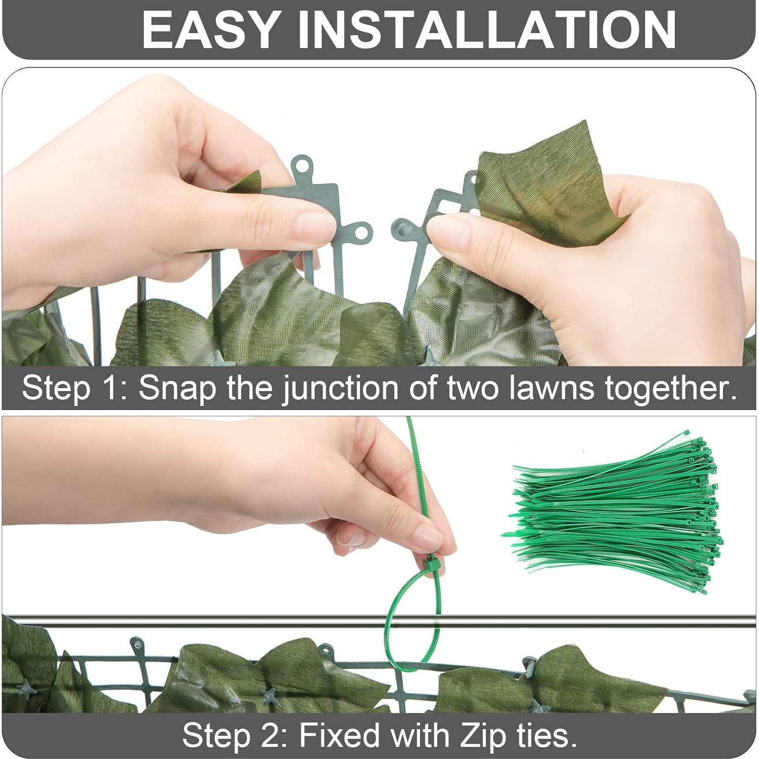 Pantalla de Privacidad AUTODECO 252x151 cm Hiedra Artificial