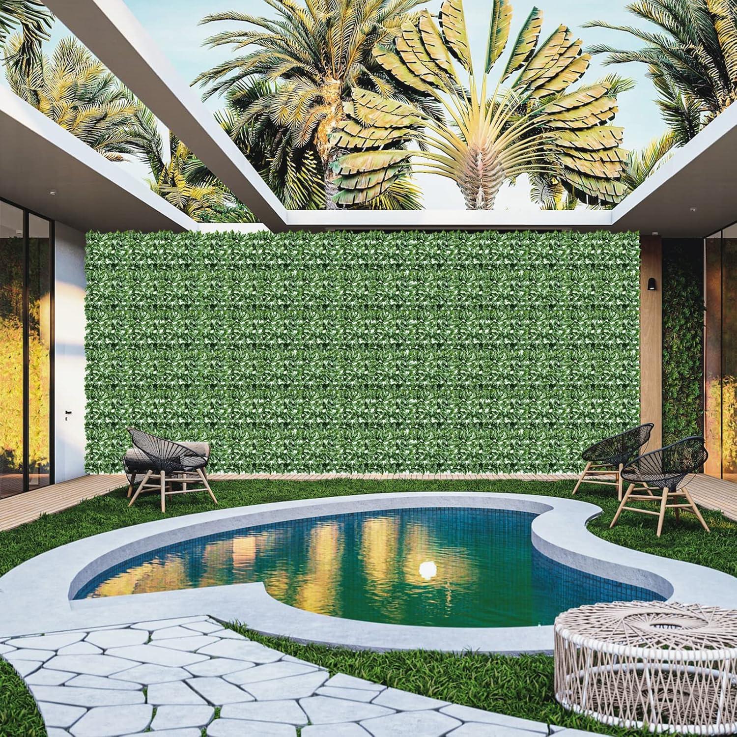 Pantalla de Privacidad AUTODECO 252x151 cm Hiedra Artificial