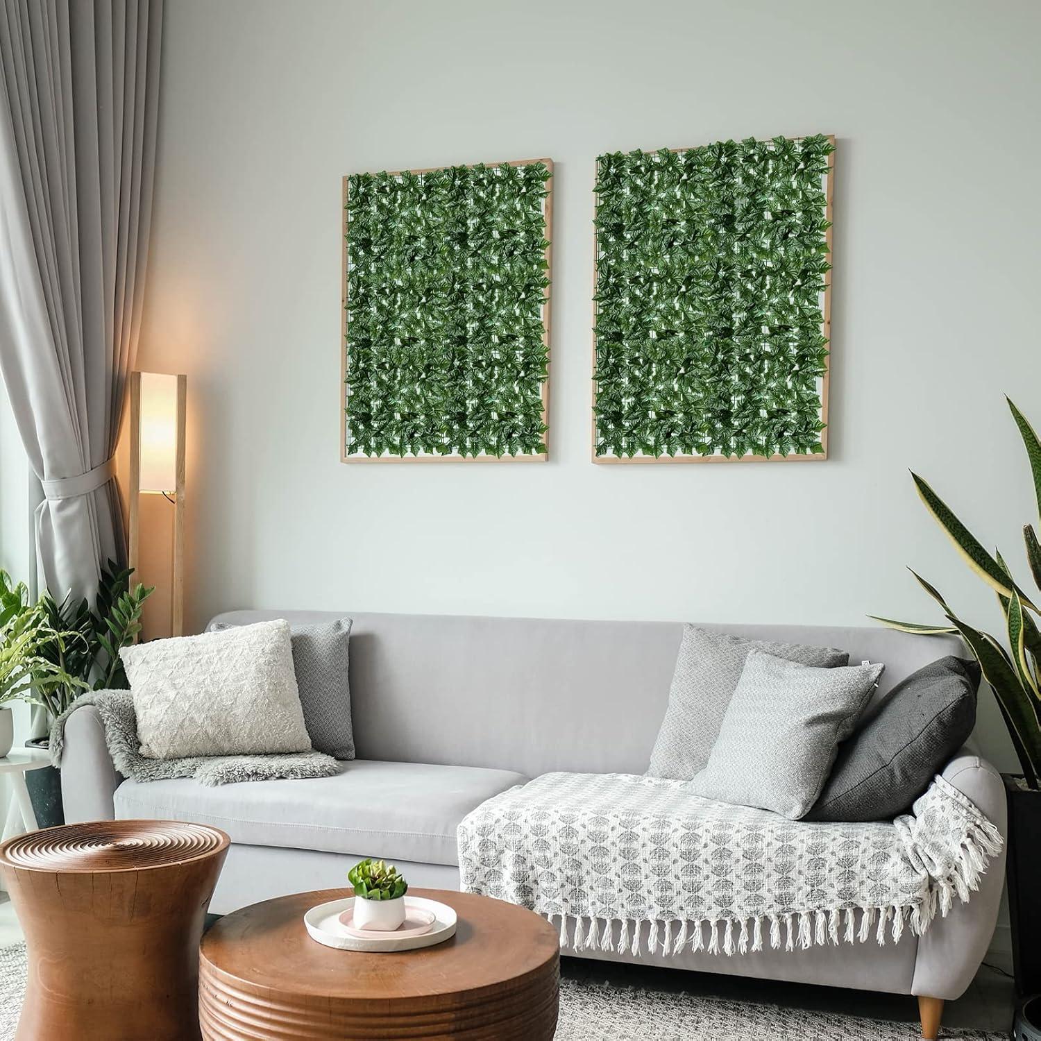 Pantalla de Privacidad AUTODECO 252x151 cm Hiedra Artificial