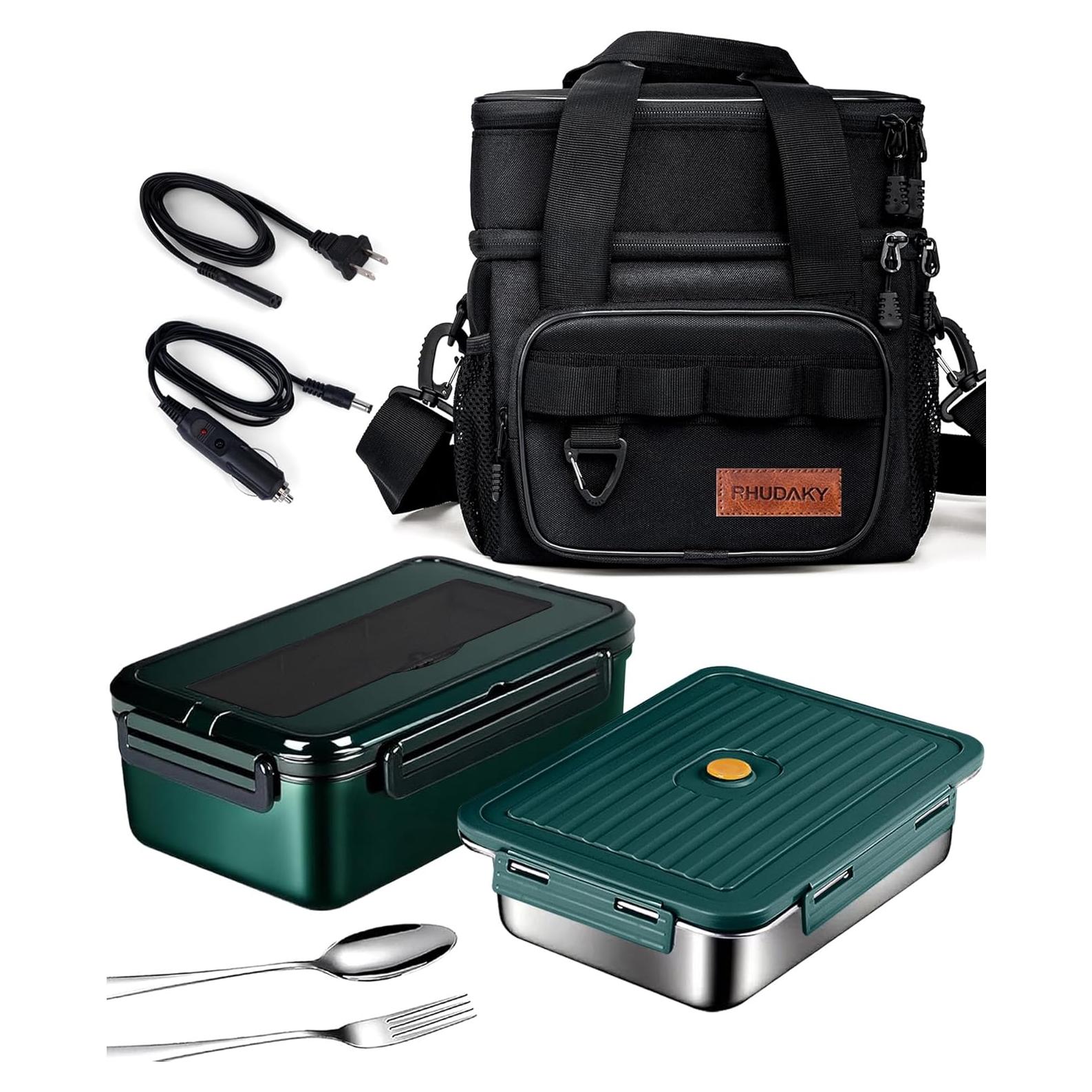 Caja de Almuerzo Eléctrica RHUDAKY 1.7kg 60oz Verde 80W