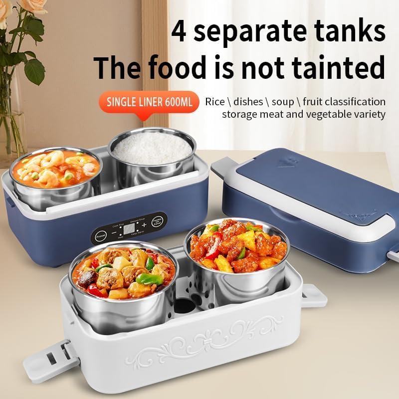 Caja de Almuerzo Eléctrica Rzlinn 2.4L 4 Compartimentos Azul