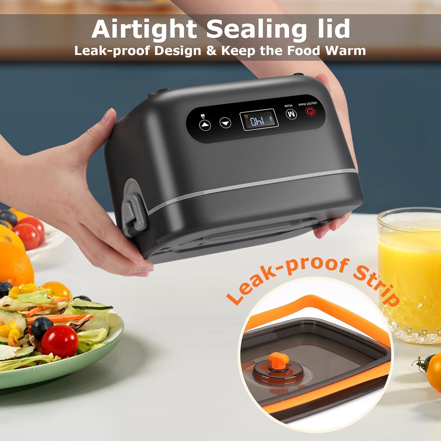 Caja de Almuerzo Eléctrica Inalámbrica THZDMI 1.2L - Calentador Portátil 20000mAh