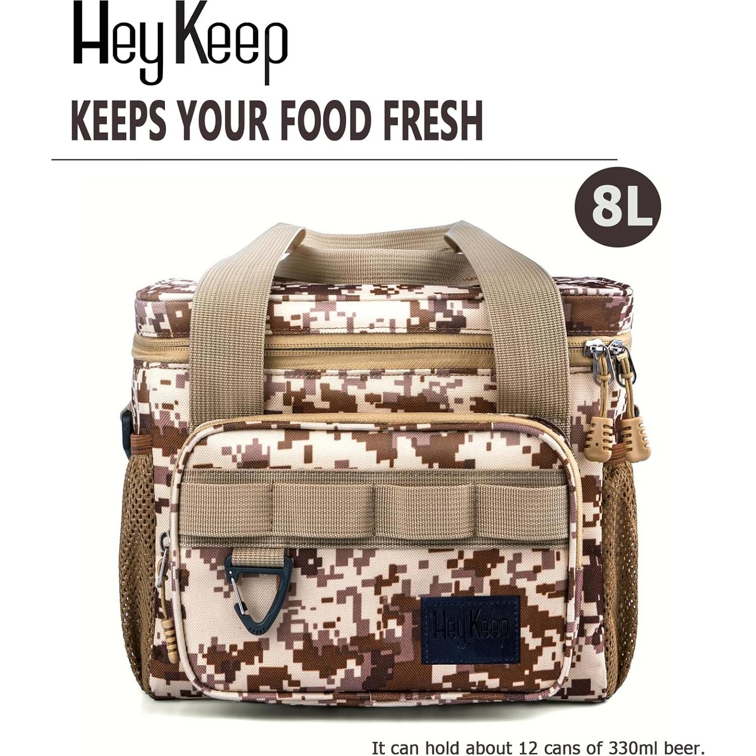 Caja de Almuerzo Eléctrica HEYKEEP 60 oz 80W 12V/24V/110V