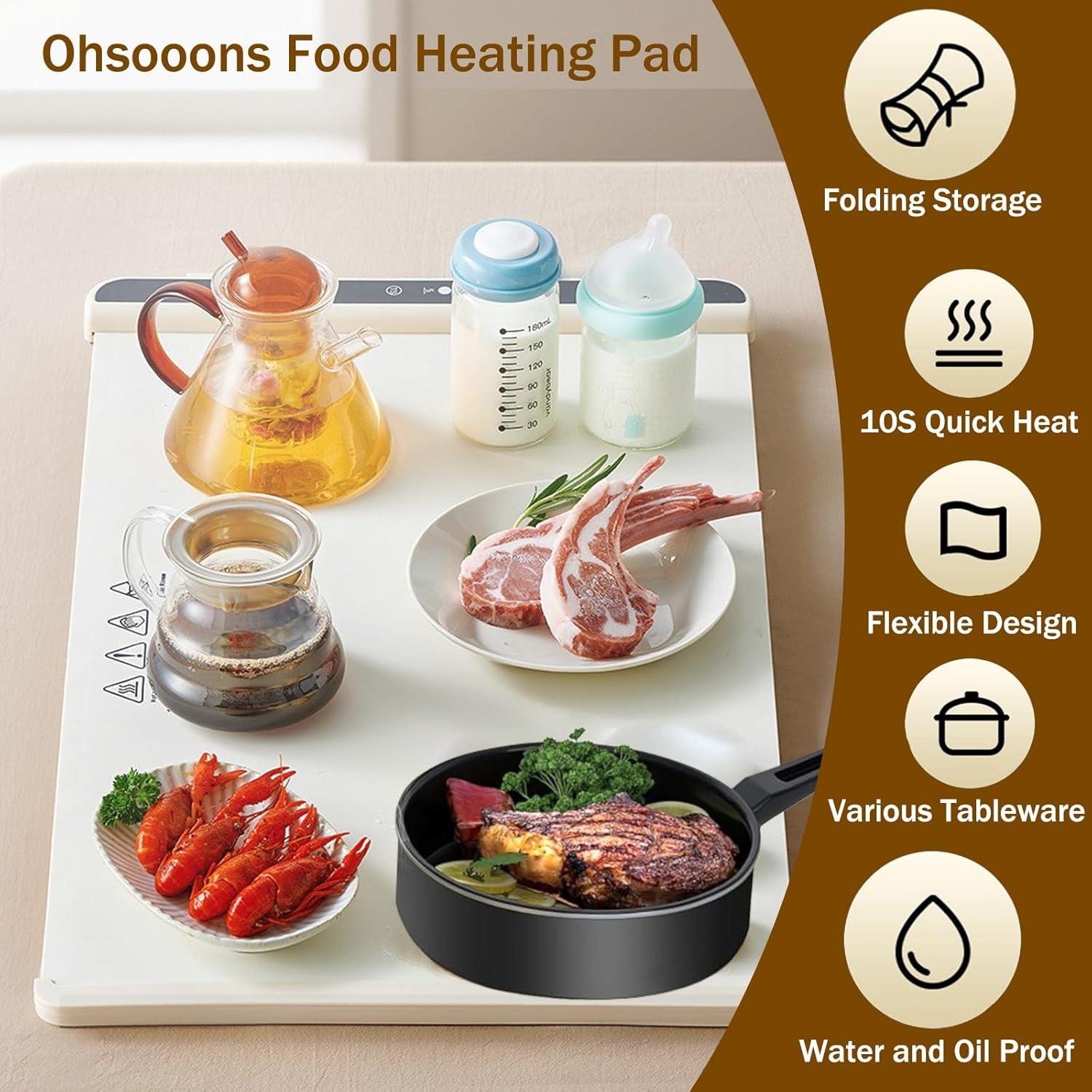 Alfombrilla Calentadora de Comida Ohsooons 66x38cm 240W