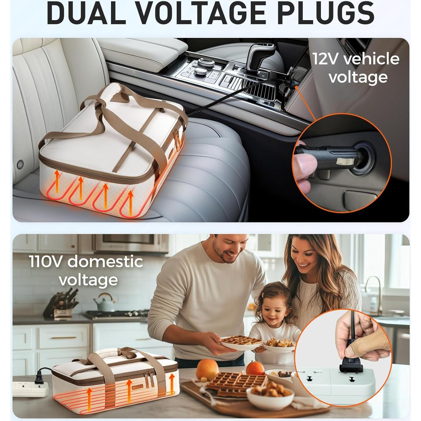 Transportador de Cazuelas Calentador Eléctrico TOURIT 43x28cm