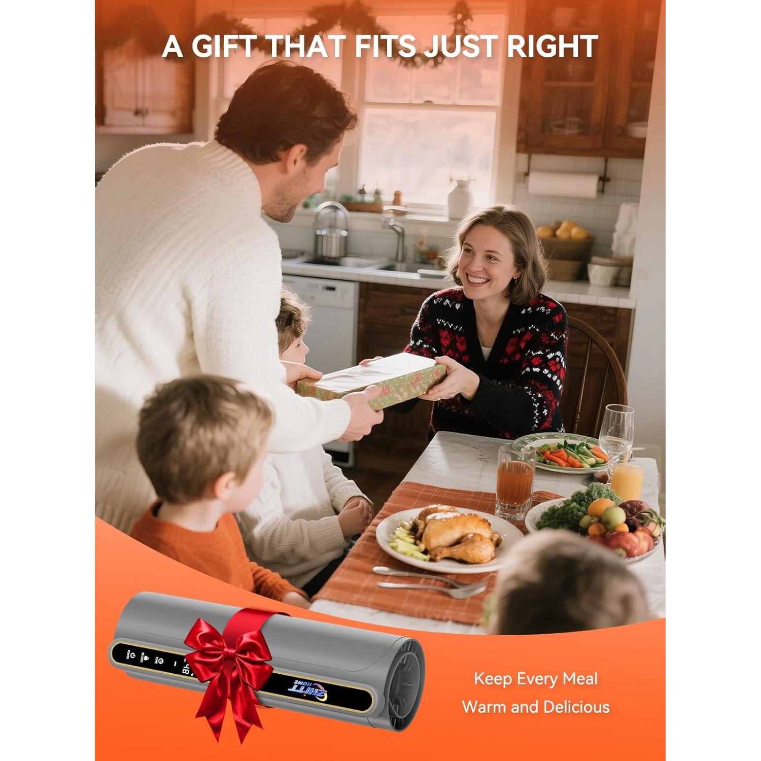 Alfombrilla Calentadora de Comida ZHITTHOME 330W 9 Modos 38x58cm