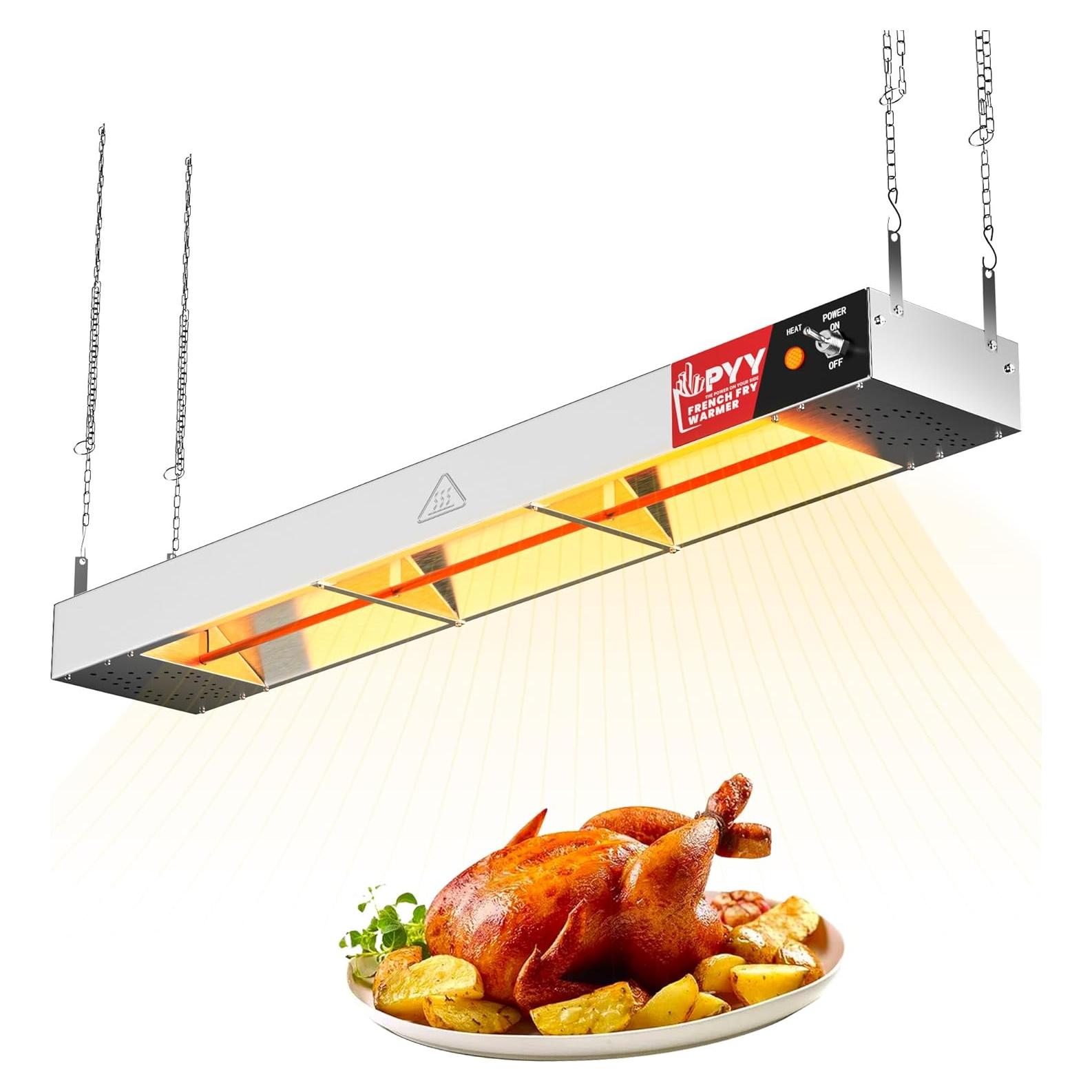 Lámpara de Calor PYY 91 cm 500W Acero Inoxidable Buffet