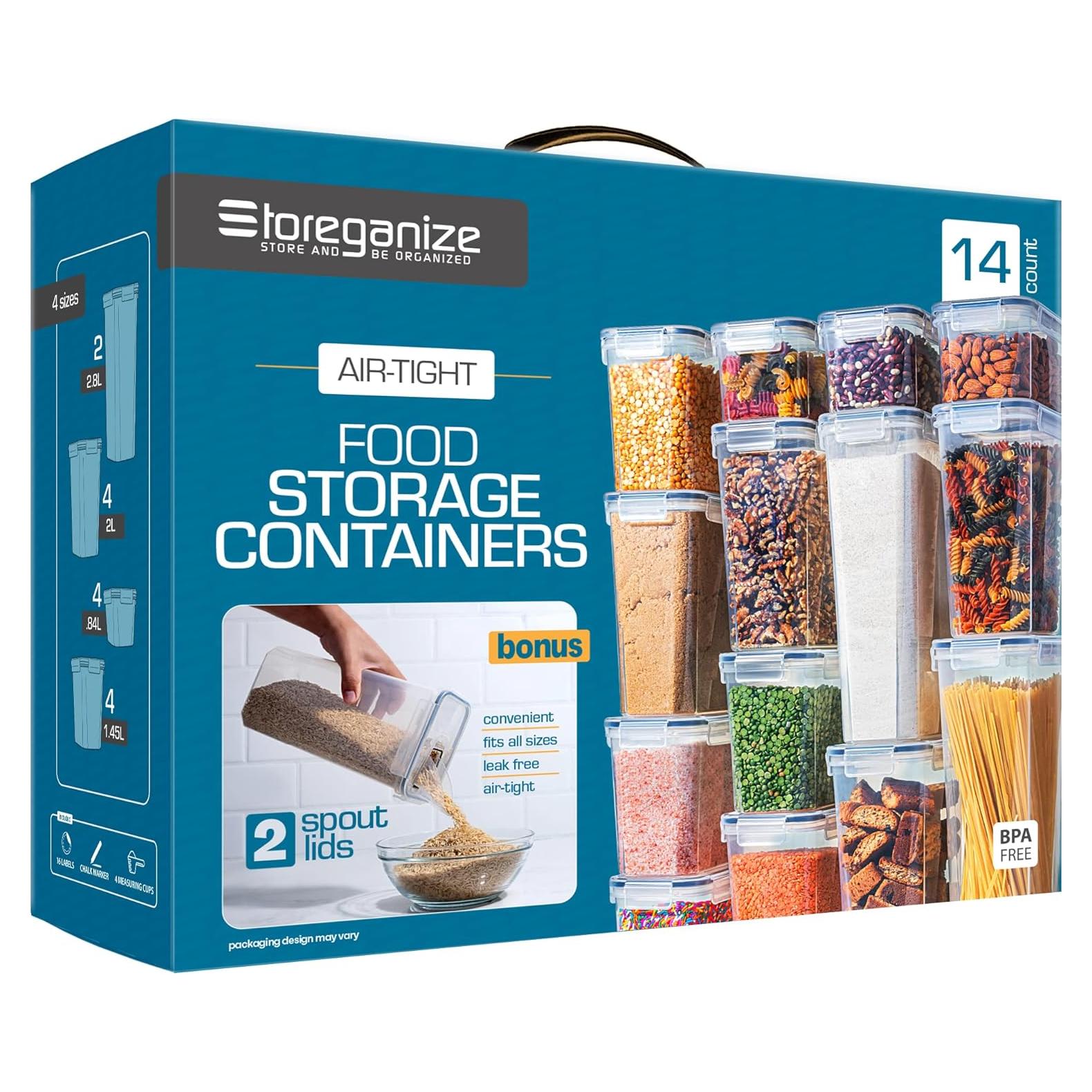 Set 14 Contenedores de Almacenamiento Herméticos Storeganize