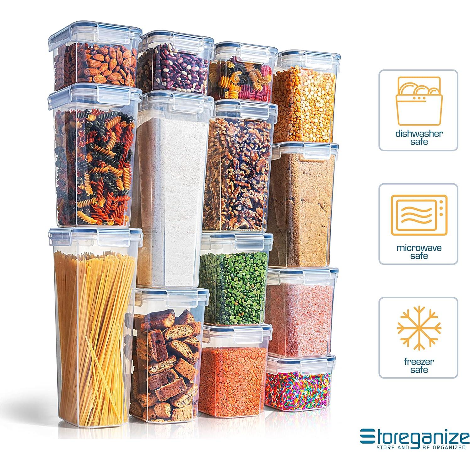 Set 14 Contenedores de Almacenamiento Herméticos Storeganize
