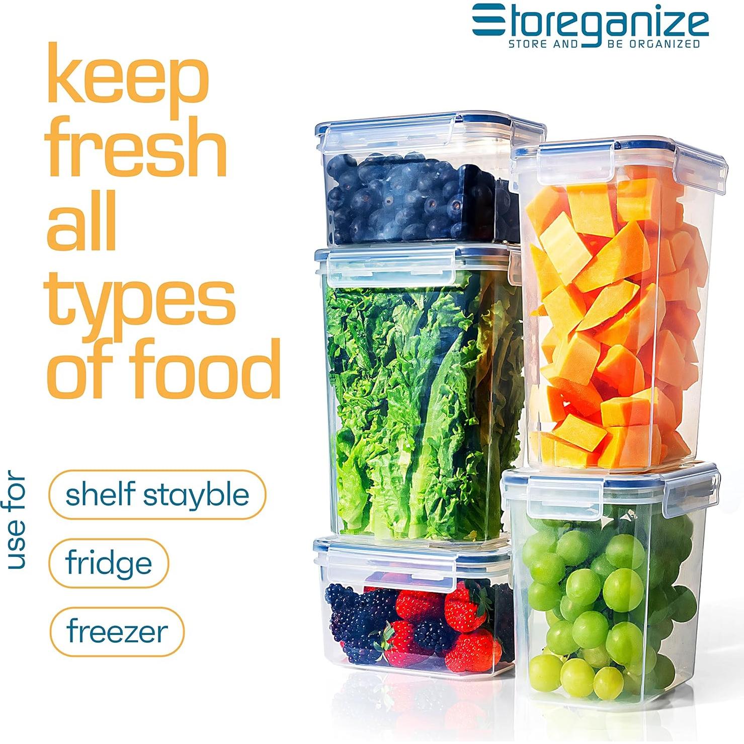 Set 14 Contenedores de Almacenamiento Herméticos Storeganize