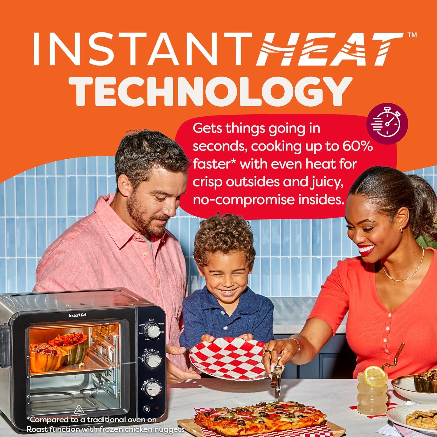 Horno Tostador de Aire Instant Pot Instant Heat 4 Rebanadas
