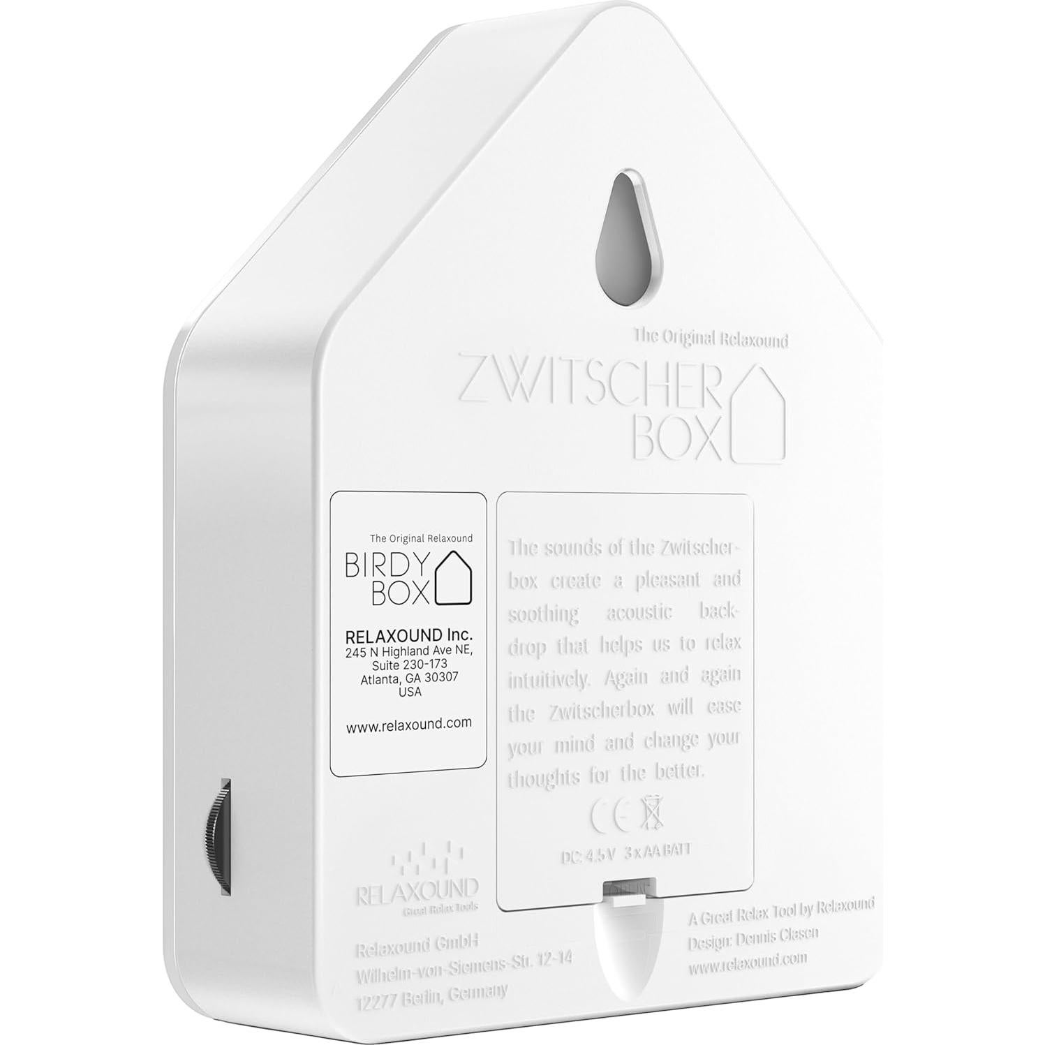 Caja de Sonido RELAXOUND Birdybox Blanca - Naturaleza Relax