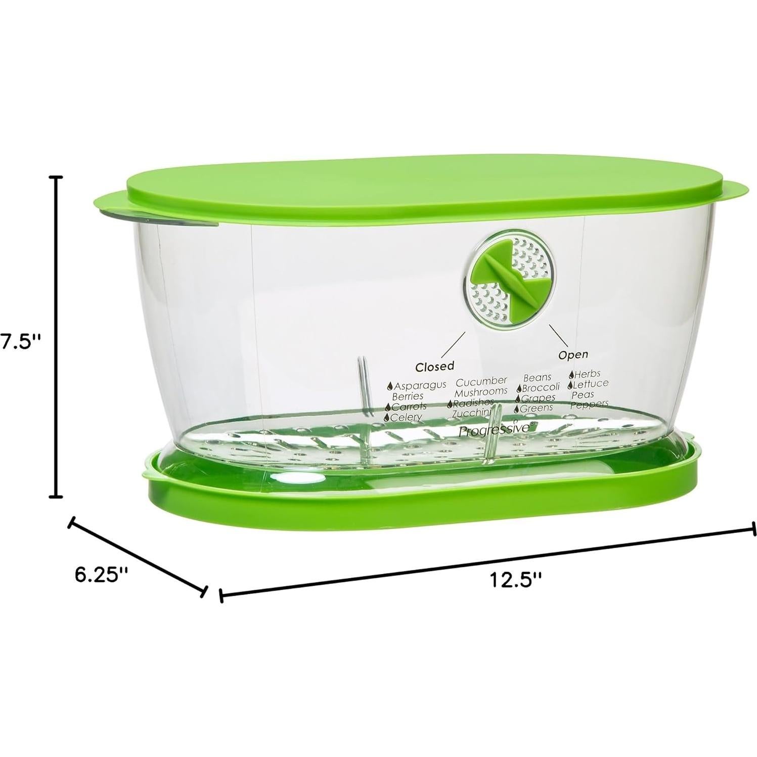 Contenedor de Almacenamiento Ovalado Progressive LKS-06 4.7L Verde