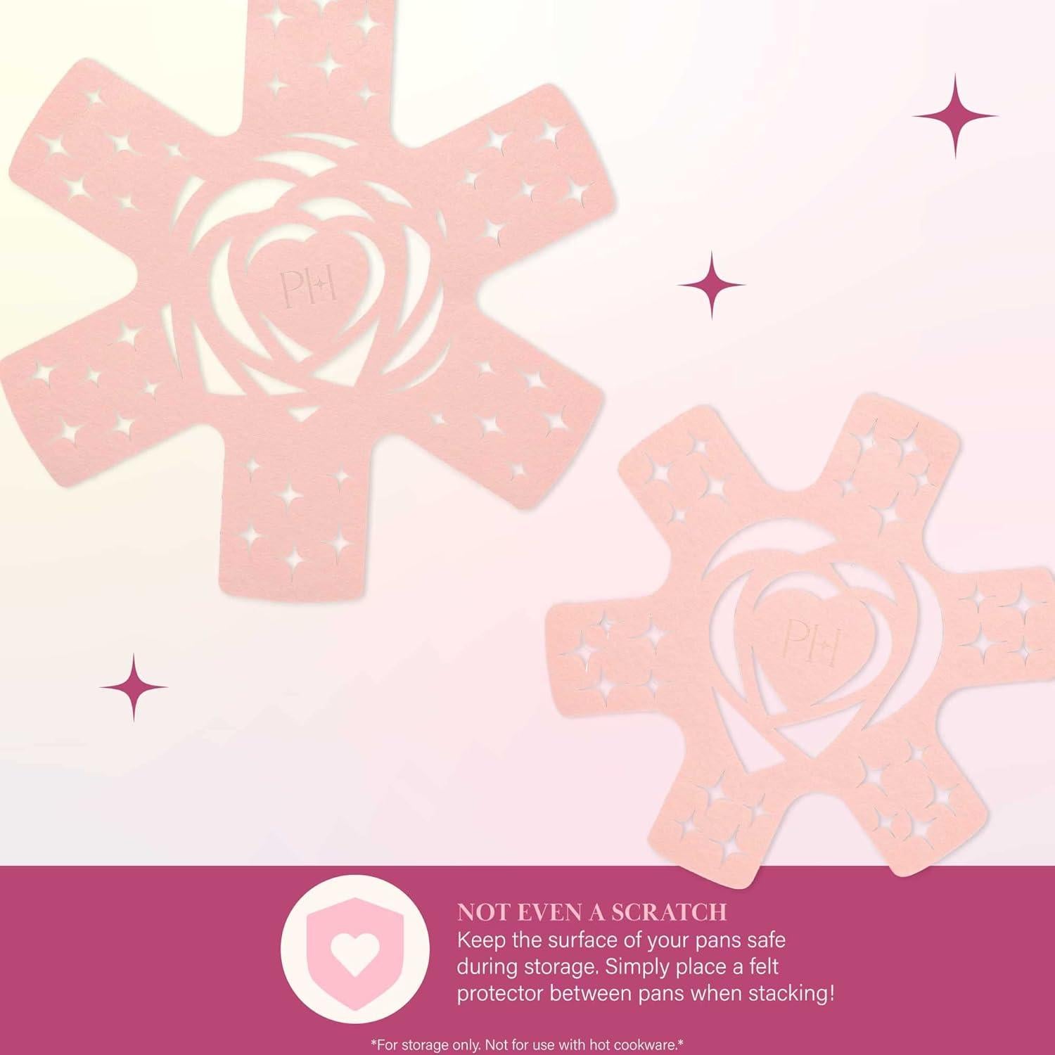 Juego de Ollas y Sartenes Antiadherentes Paris Hilton 10 Piezas Rosa