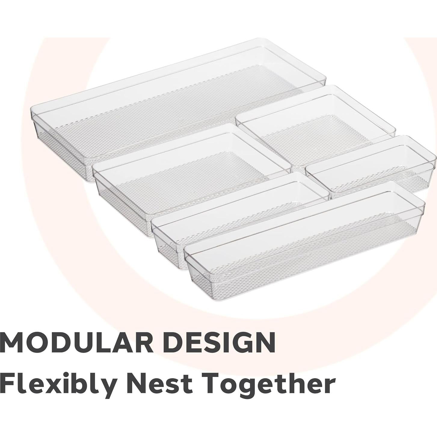 Organizador de Cajones Oggi Claro 31.75x7.62x6.35 cm Multiusos