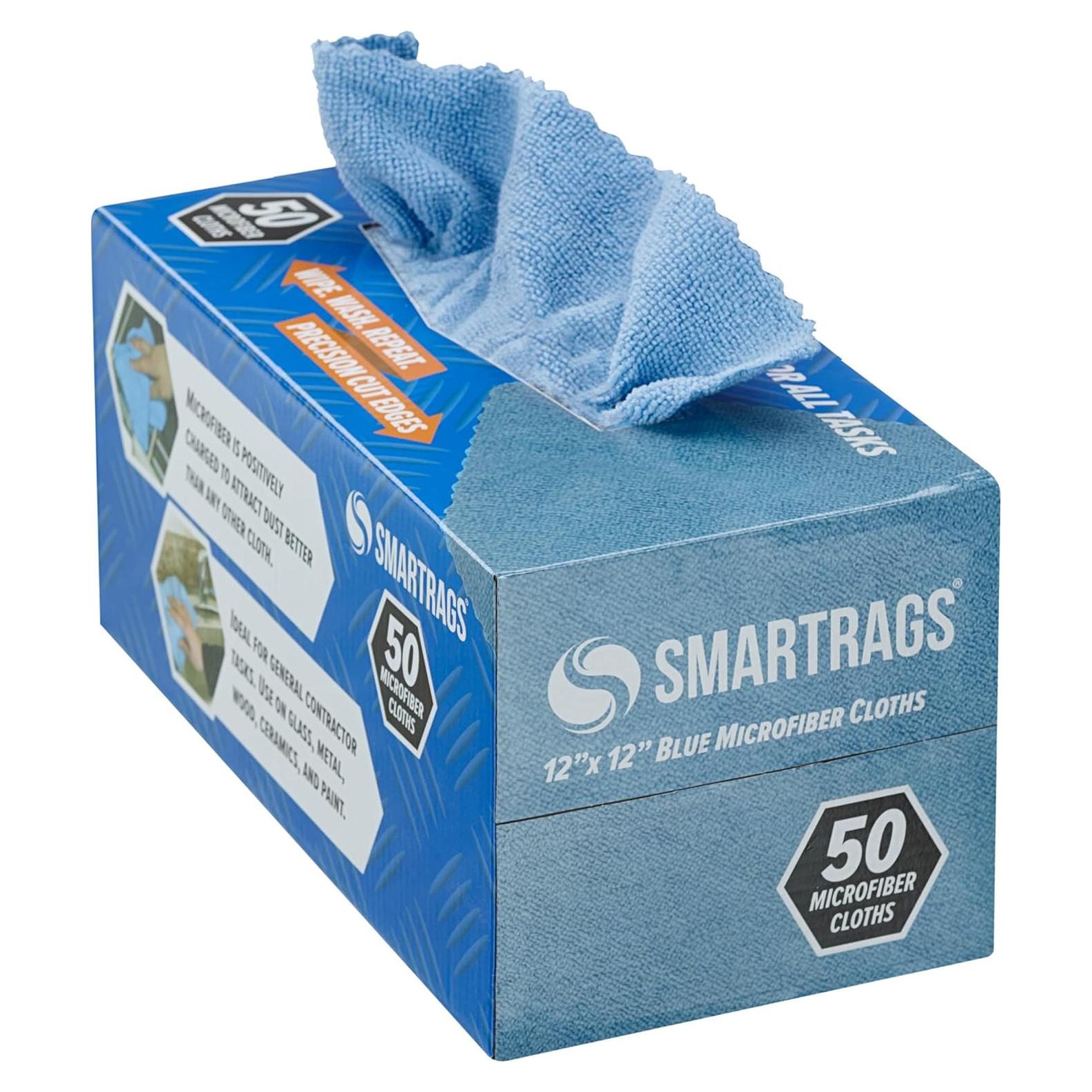 Trapos de Microfibra Arkwright - Paquete de 50, 30.48 cm, Azul