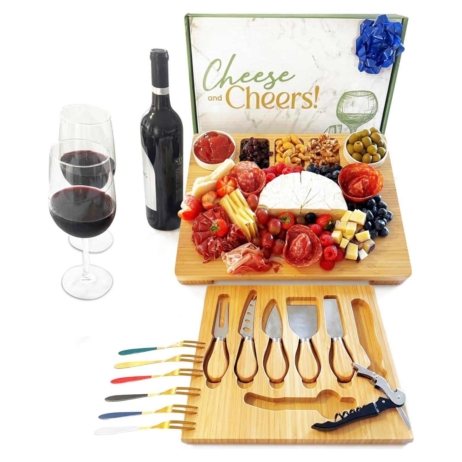 Tabla de Charcutería CRIS@RTE 39x30 cm con Accesorios