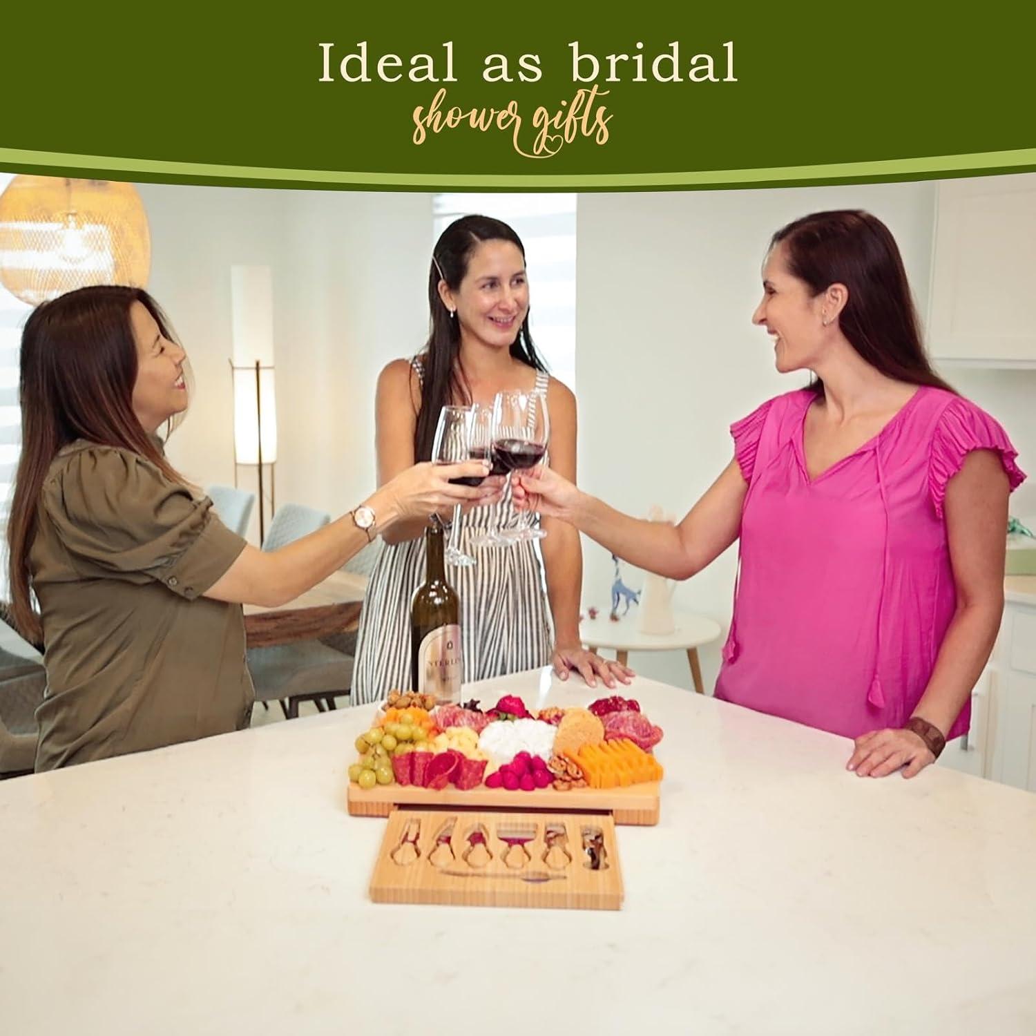 Tabla de Charcutería CRIS@RTE 39x30 cm con Accesorios