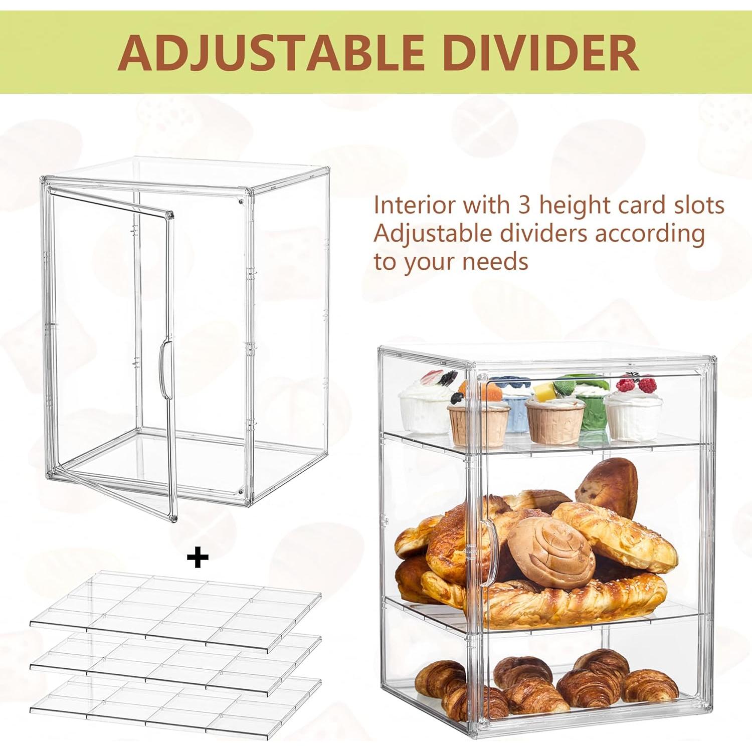 Exhibidor de Pasteles SANKEU 4 Niveles 2 Piezas Acrílico