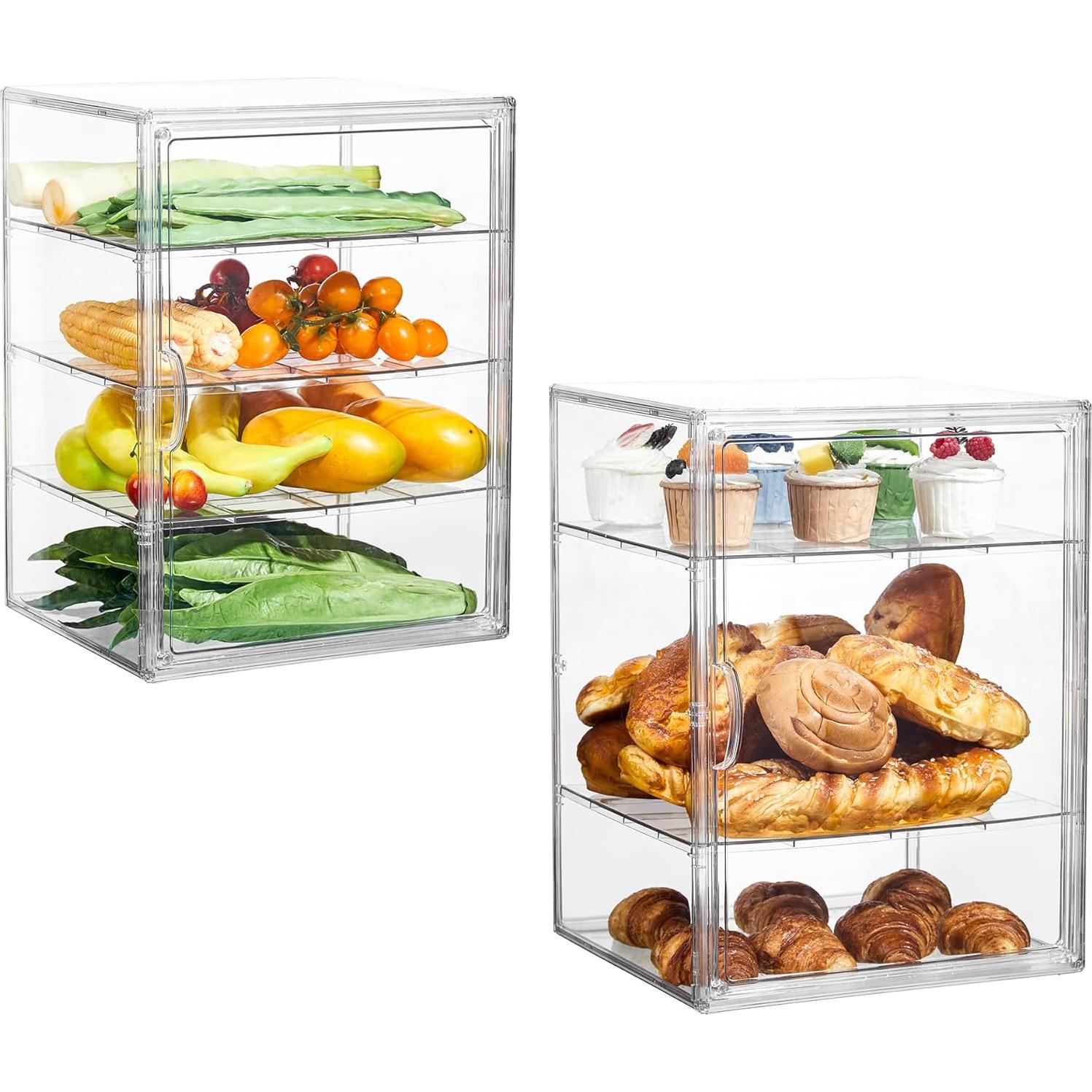 Exhibidor de Pasteles SANKEU 4 Niveles 2 Piezas Acrílico