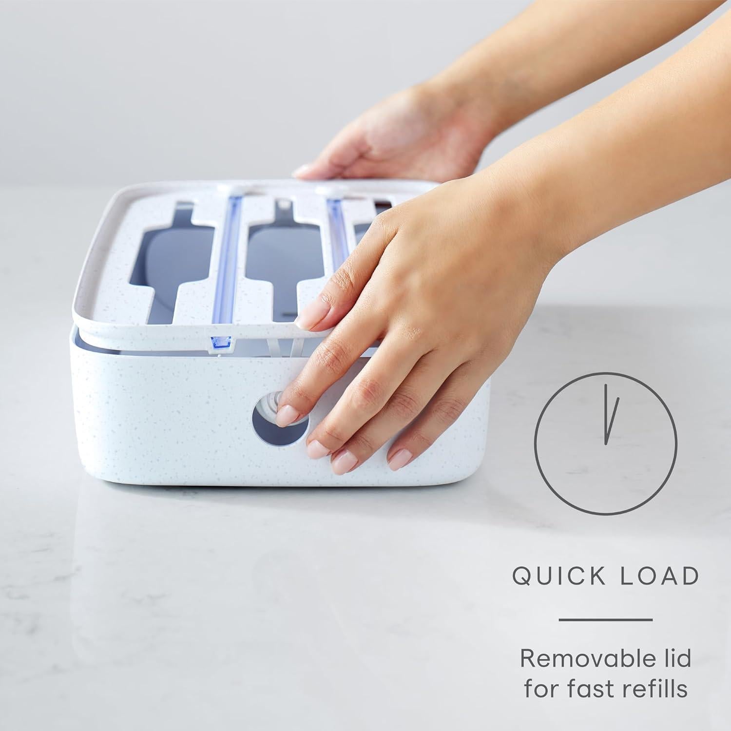 Dispensador 3-en-1 YouCopia StoraRoll para Envolturas de Cocina