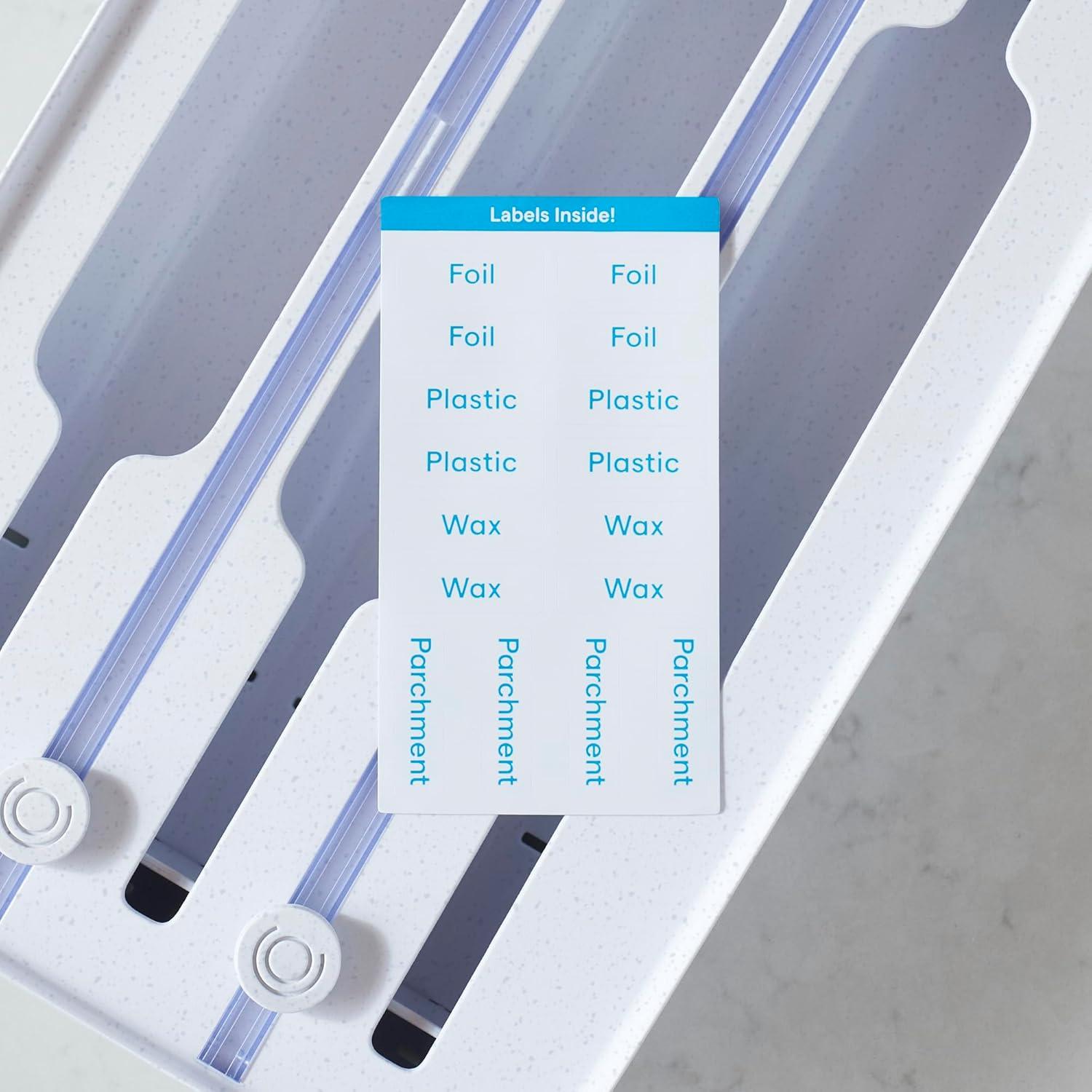 Dispensador 3-en-1 YouCopia StoraRoll para Envolturas de Cocina