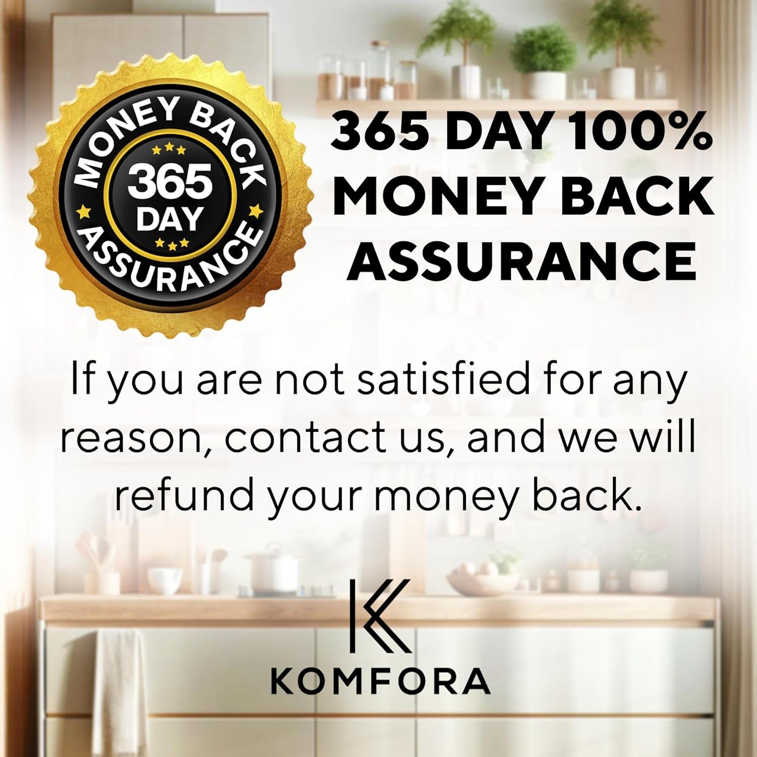 Cesta de Frutas de Bambú 3 Niveles Komfora - Soporte 5 kg