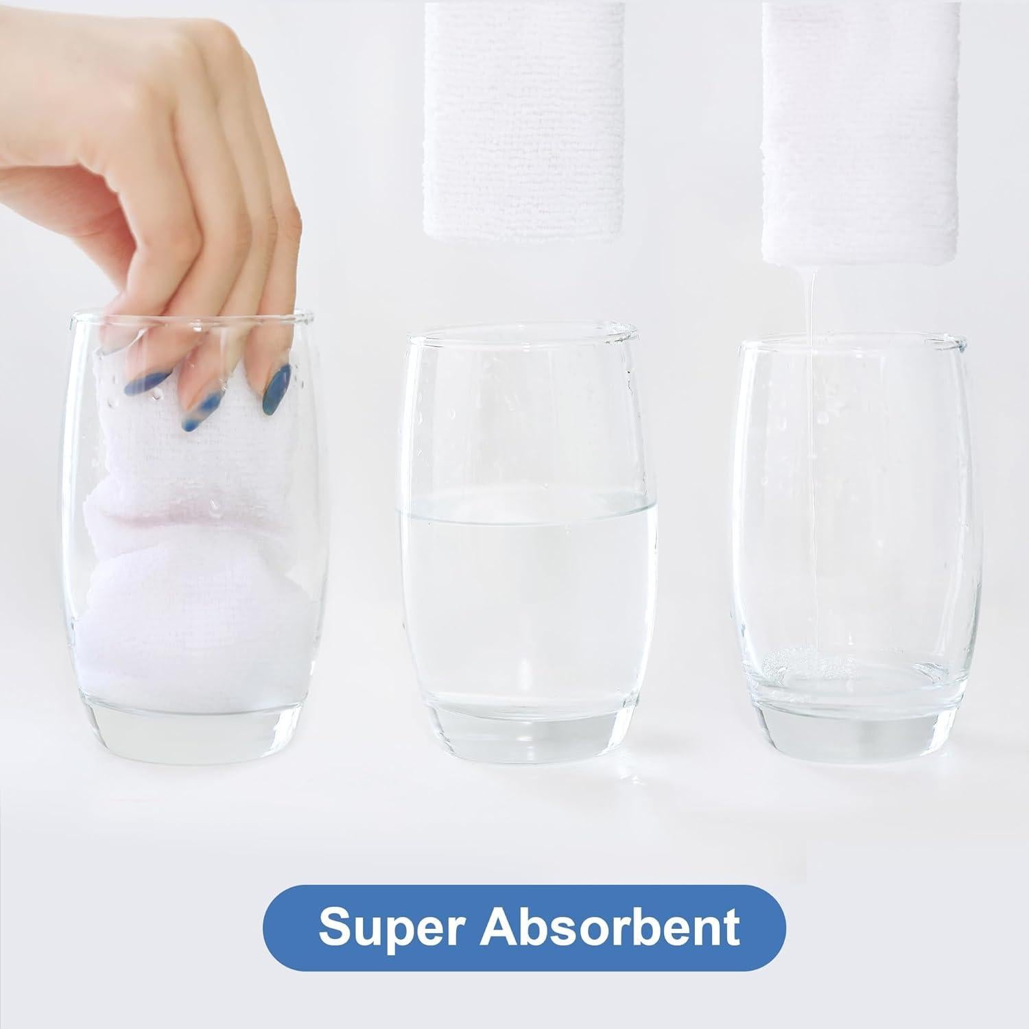 Paquete de 50 Paños de Microfibra LIVOS 29.2x29.2cm Reutilizables