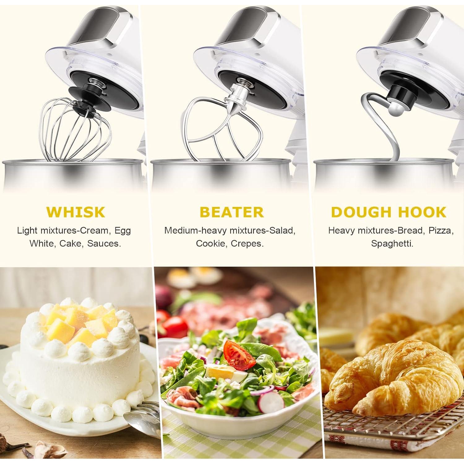 Batidora de pie Kitchen in the Box 3.2L 6 velocidades Blanca