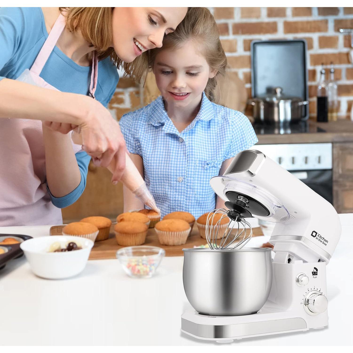 Batidora de pie Kitchen in the Box 3.2L 6 velocidades Blanca