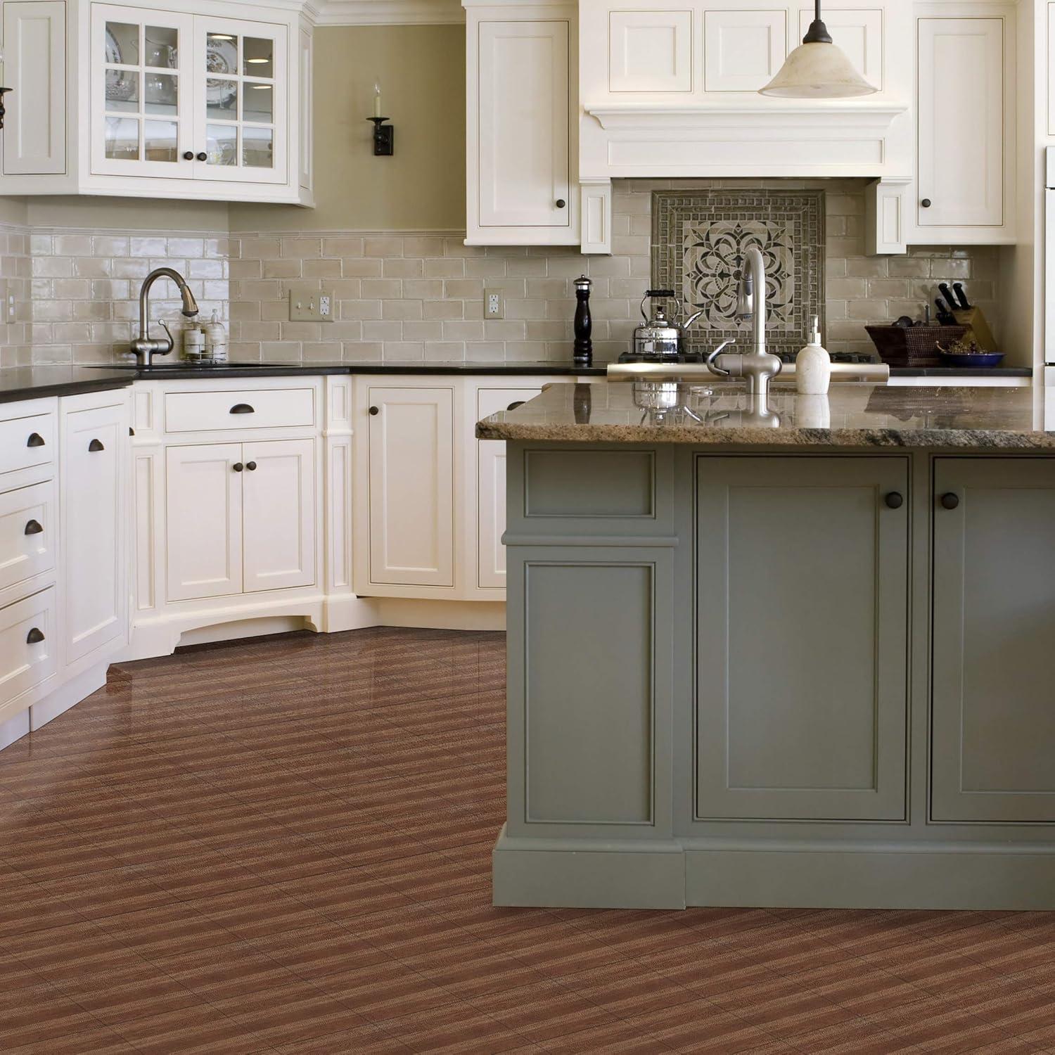 Losas de Vinilo Autoadhesivas Achim Tivoli 30.48x30.48 cm Roble Medio