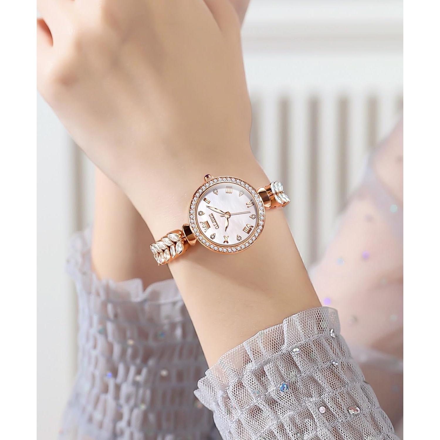 Reloj de Pulsera para Mujeres OLEVS 9971 Oro Rosa con Diamantes