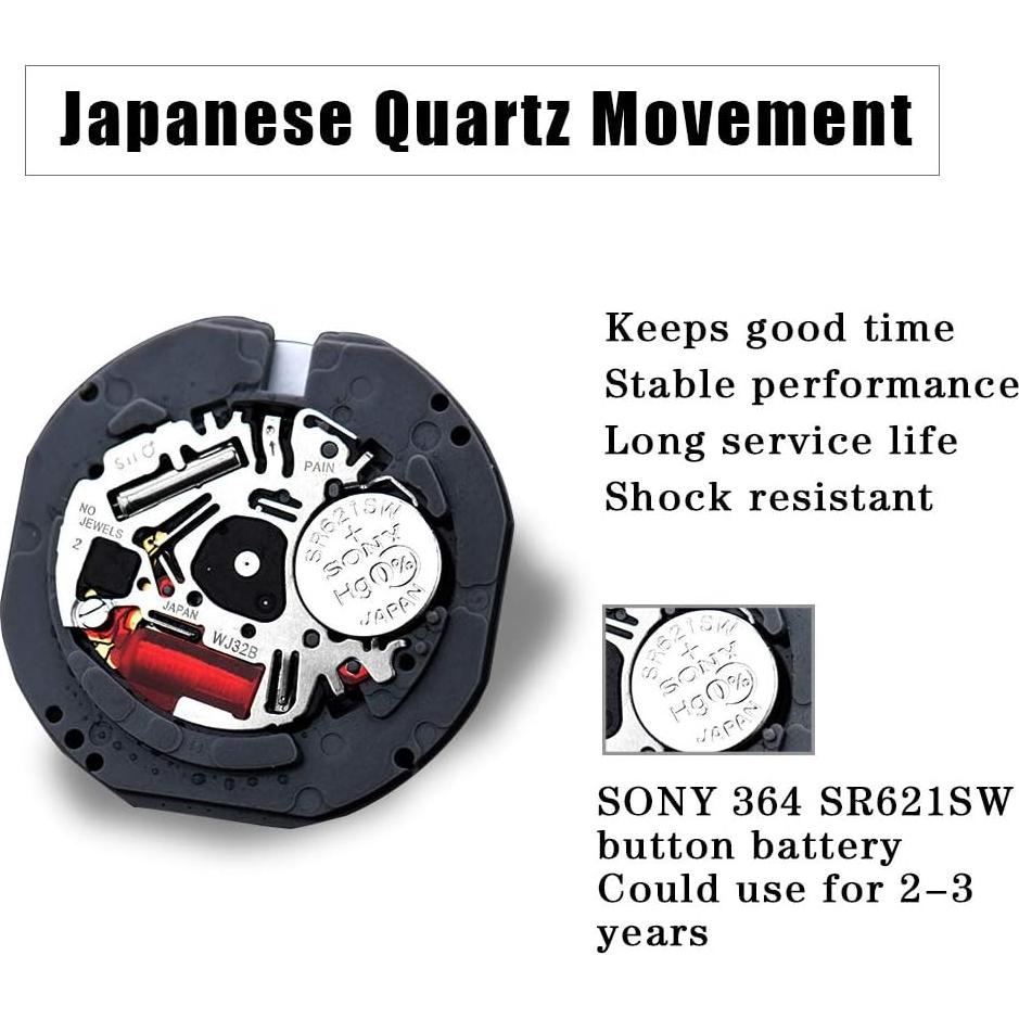 Reloj de Pulsera OLEVS para Mujer Cuero Azul Marino Minimalista