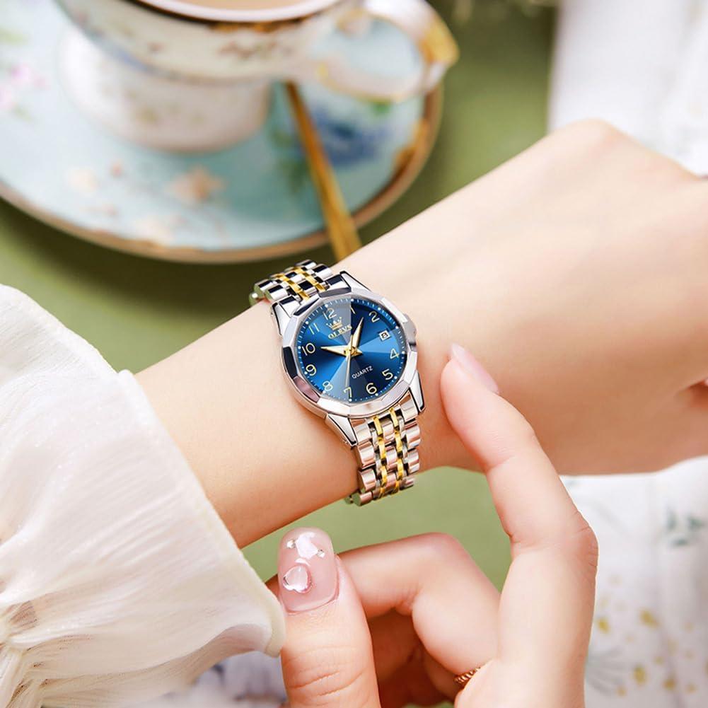 Reloj de Pulsera OLEVS para Mujeres Acero Inoxidable 27mm