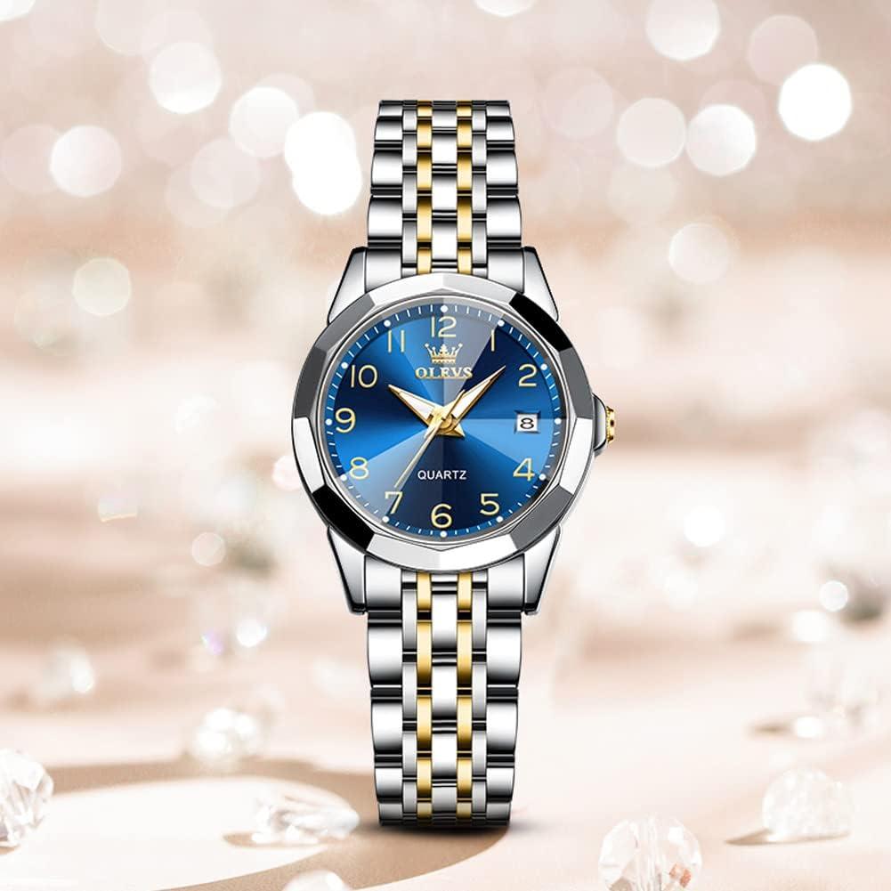 Reloj de Pulsera OLEVS para Mujeres Acero Inoxidable 27mm