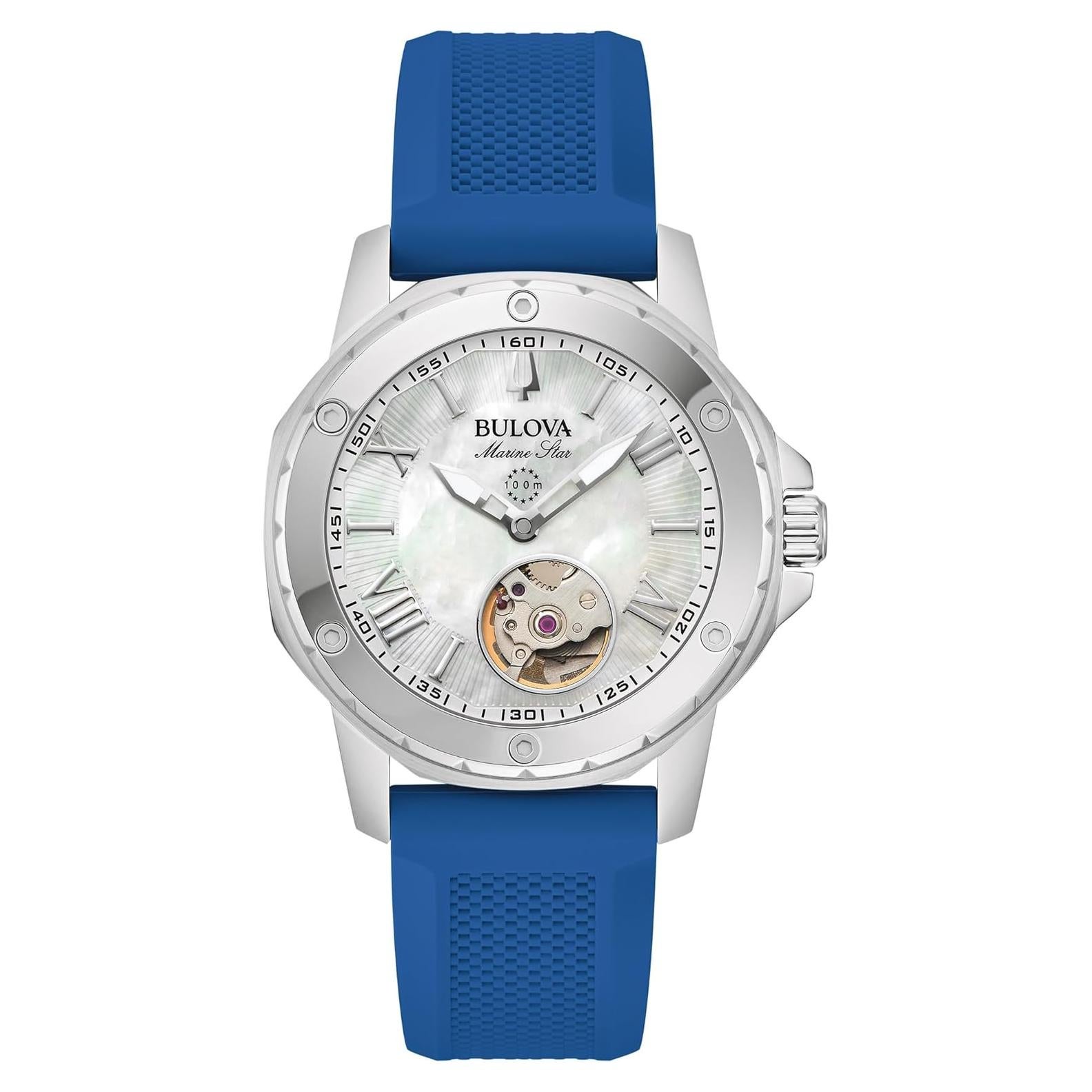 Reloj Automático para Damas Bulova Marine Star 96L324 Azul