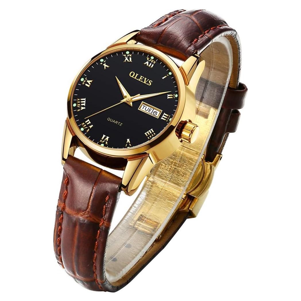 Reloj de Vestir para Mujeres OLEVS Cuarzo Analógico Negro 29mm