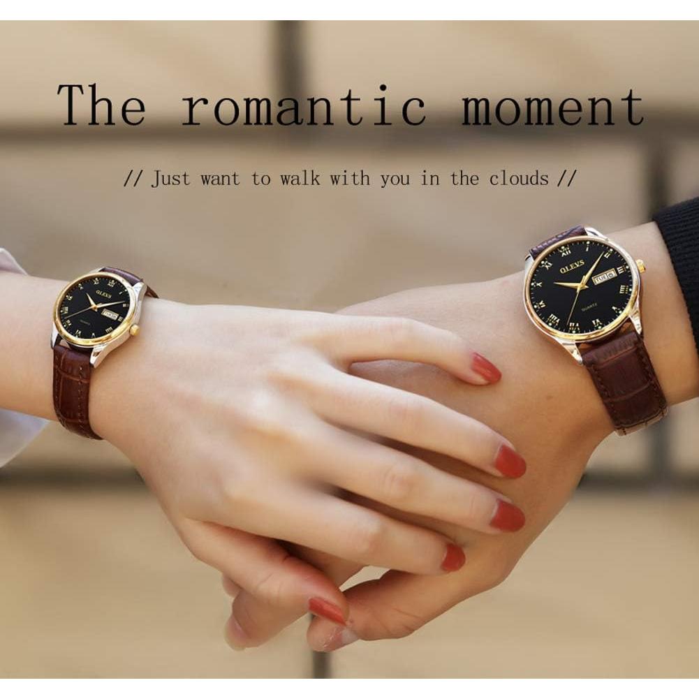 Reloj de Vestir para Mujeres OLEVS Cuarzo Analógico Negro 29mm