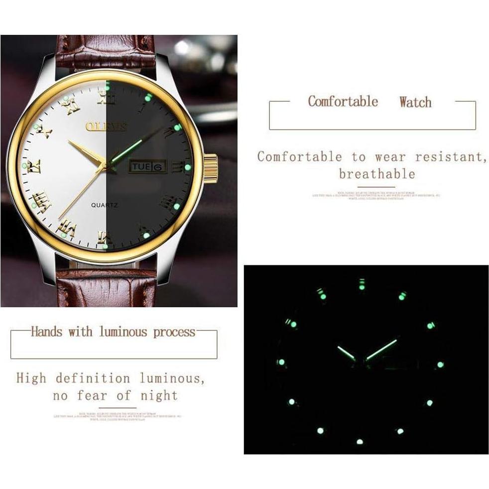 Reloj de Vestir para Mujeres OLEVS Cuarzo Analógico Negro 29mm