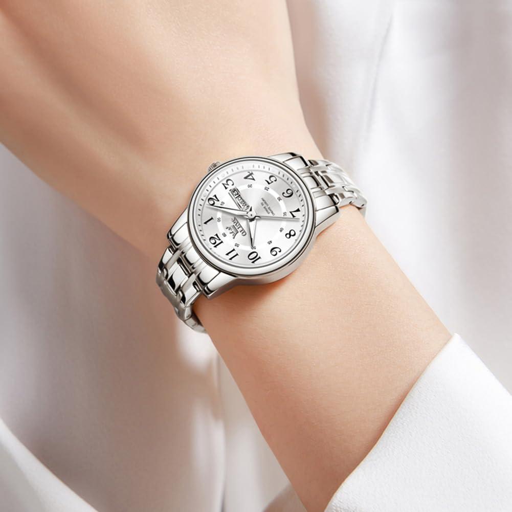 Reloj de Pulsera OLEVS para Mujeres con Diamantes y Fecha