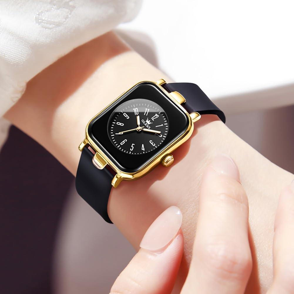 Reloj OLEVS para Mujeres Analógico Impermeable 30M Oro y Negro
