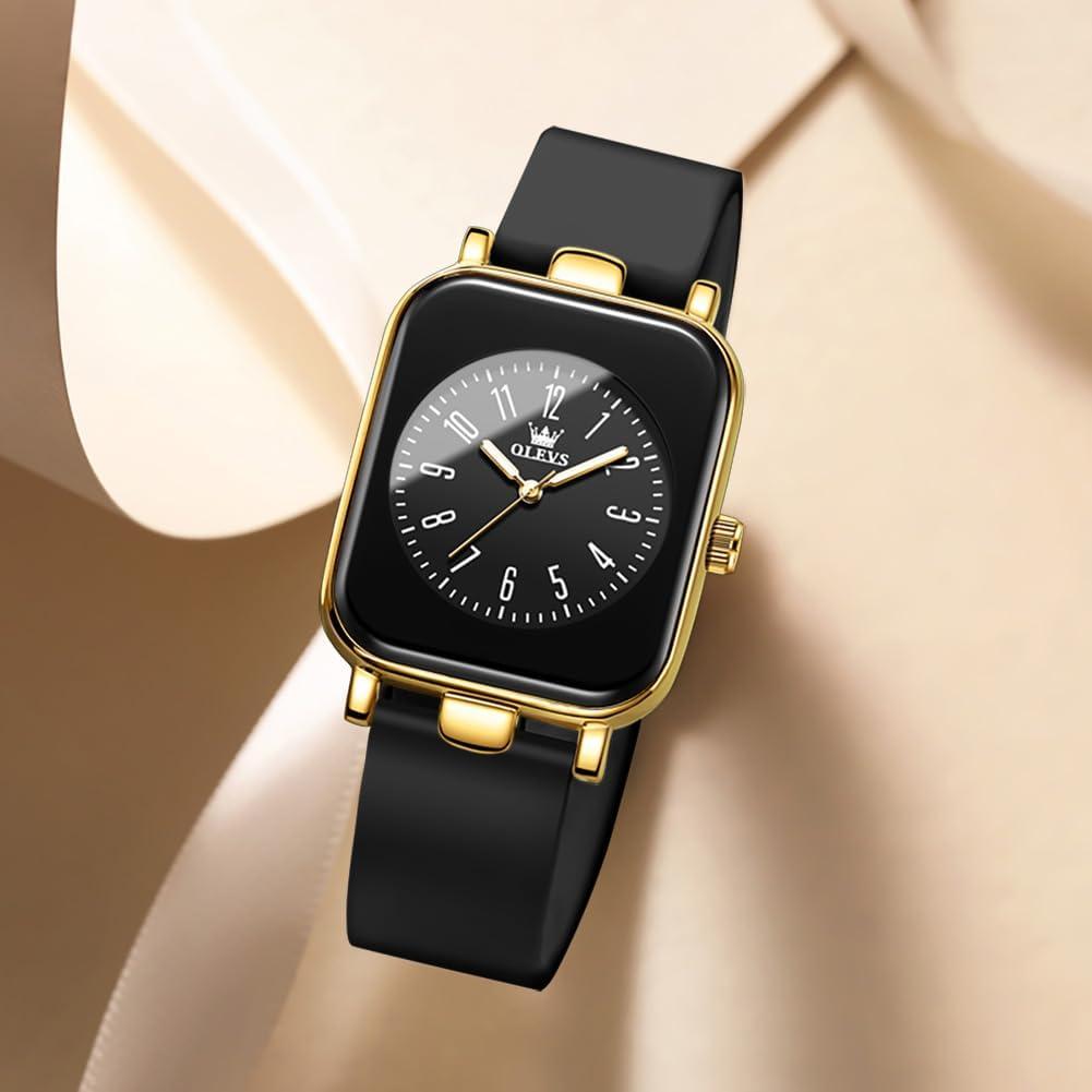 Reloj OLEVS para Mujeres Analógico Impermeable 30M Oro y Negro