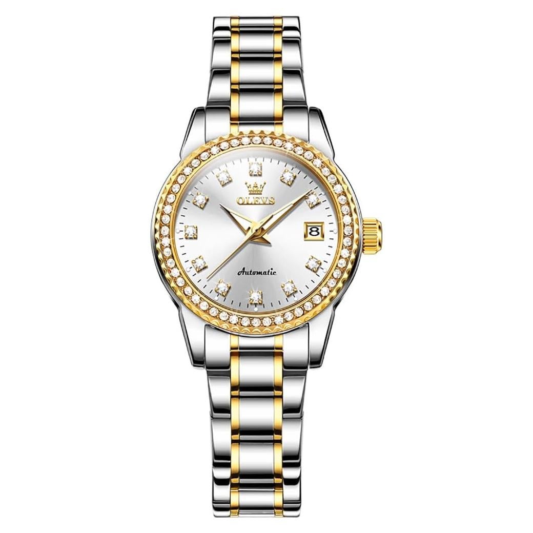 Reloj Automático OLEVS para Mujeres con Diamantes 30m
