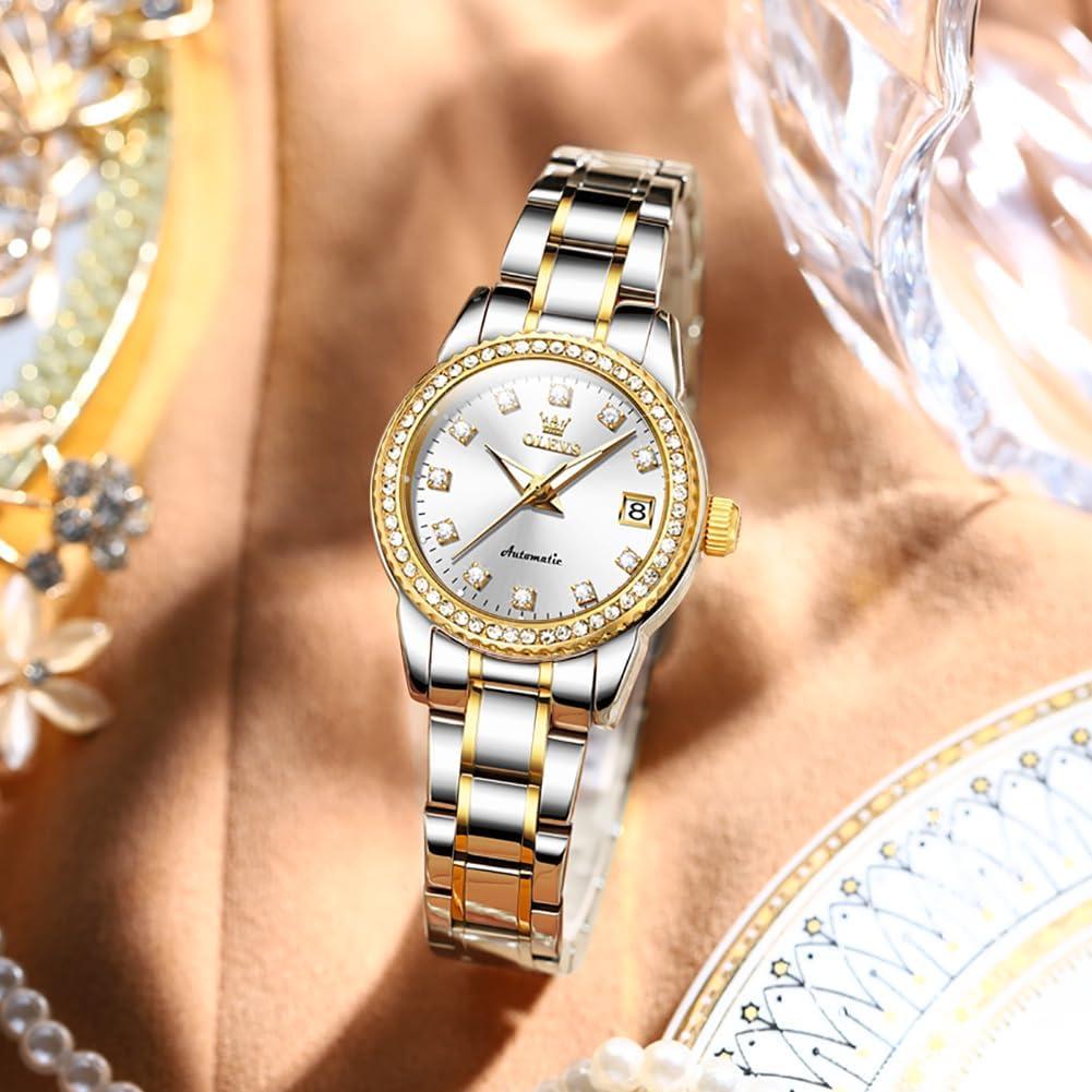 Reloj Automático OLEVS para Mujeres con Diamantes 30m