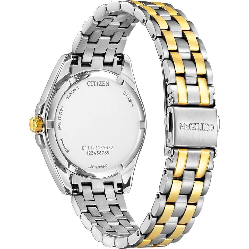 Reloj Clásico Eco-Drive Citizen Damas Bicolor Dorado Zafiro