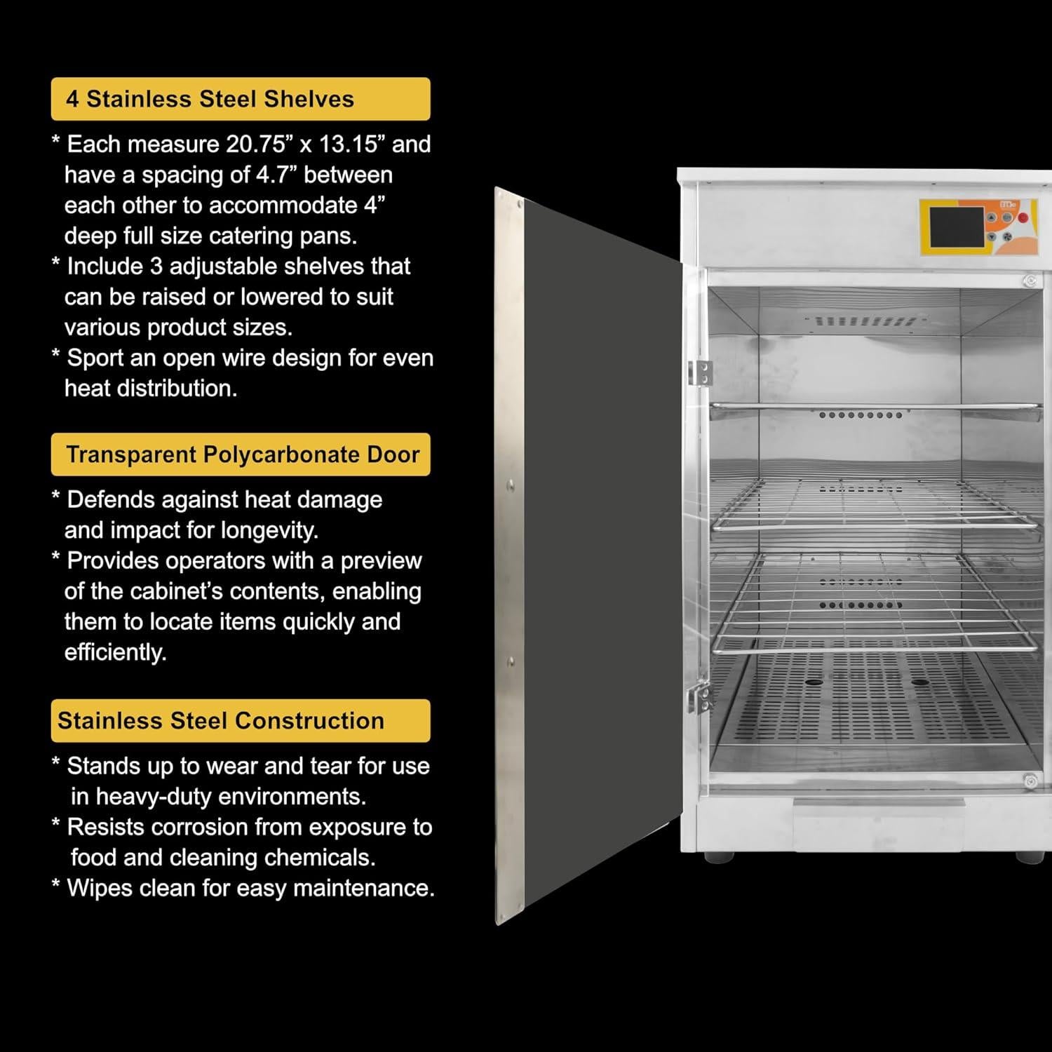 Calentador de Comida Eléctrico Festa Essential 4 Estantes 600W